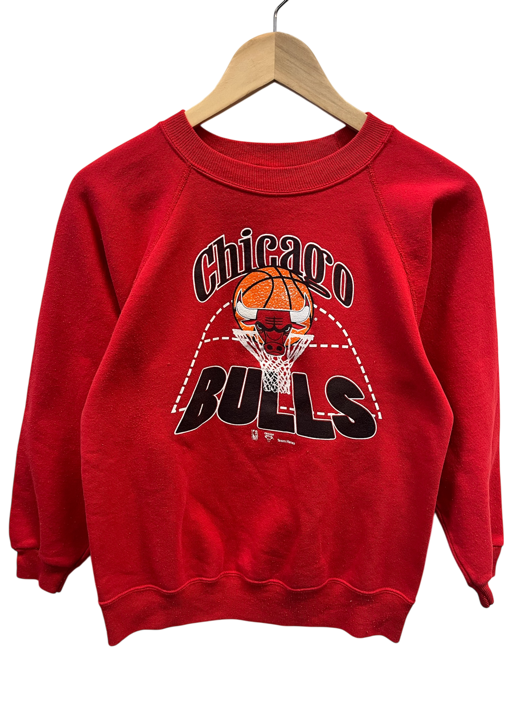 90s Hanes Chicago Bulls シカゴブルズ プリントスウェット 90's Chicago Bull's Crewneck – Layered Vintage
