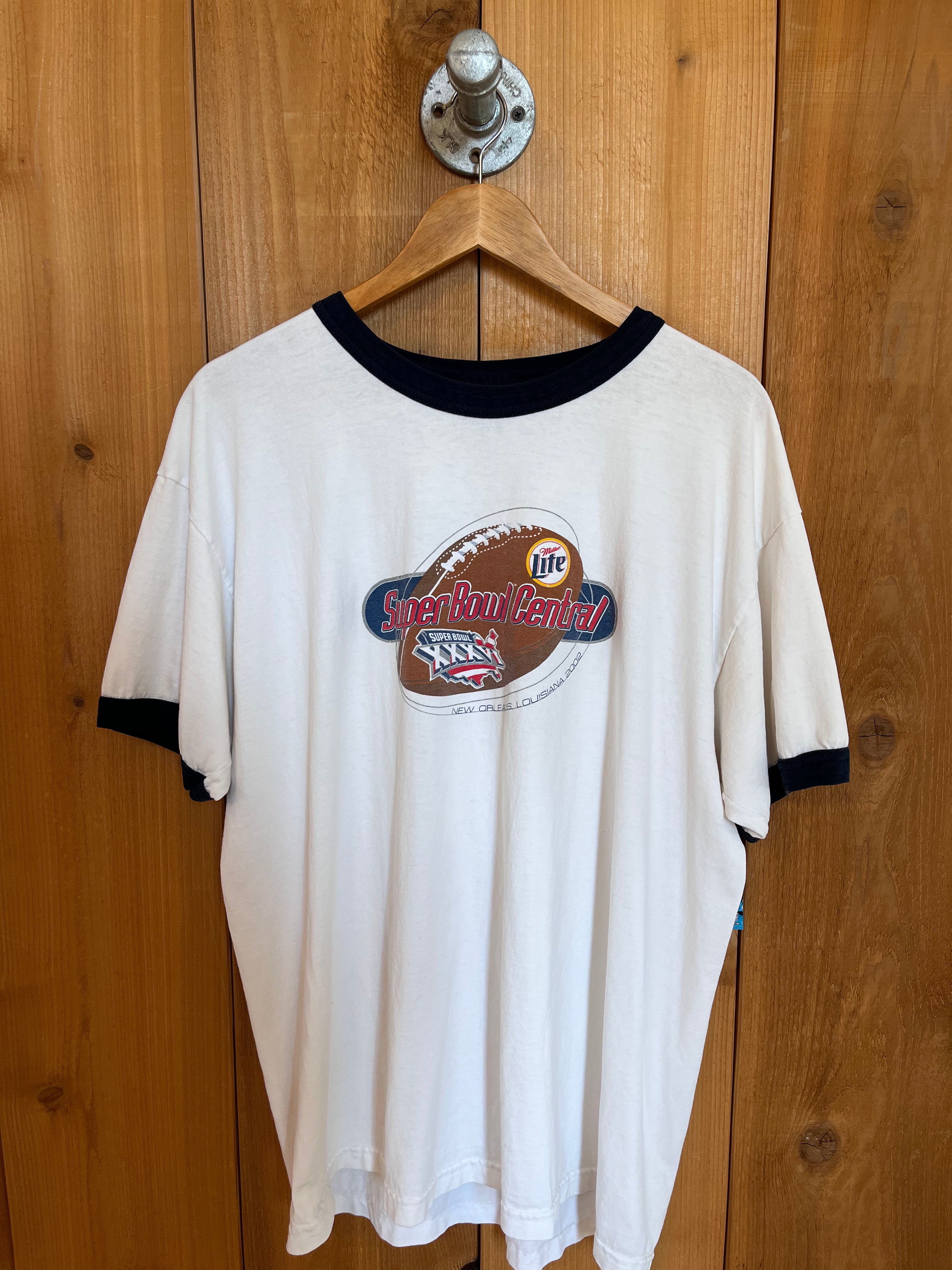 Vintage Miller Lite Super Bowl Ringer T-Shirt