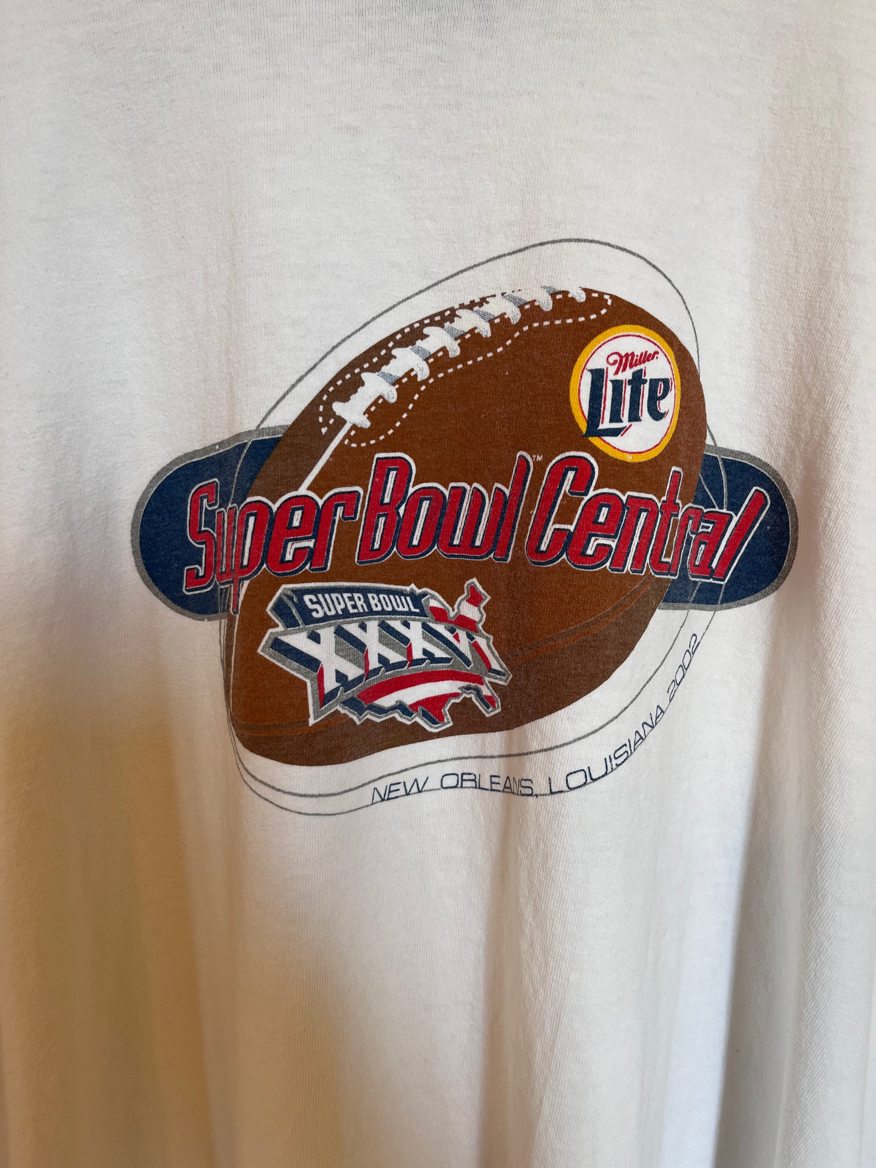 Vintage Miller Lite Super Bowl Ringer T-Shirt