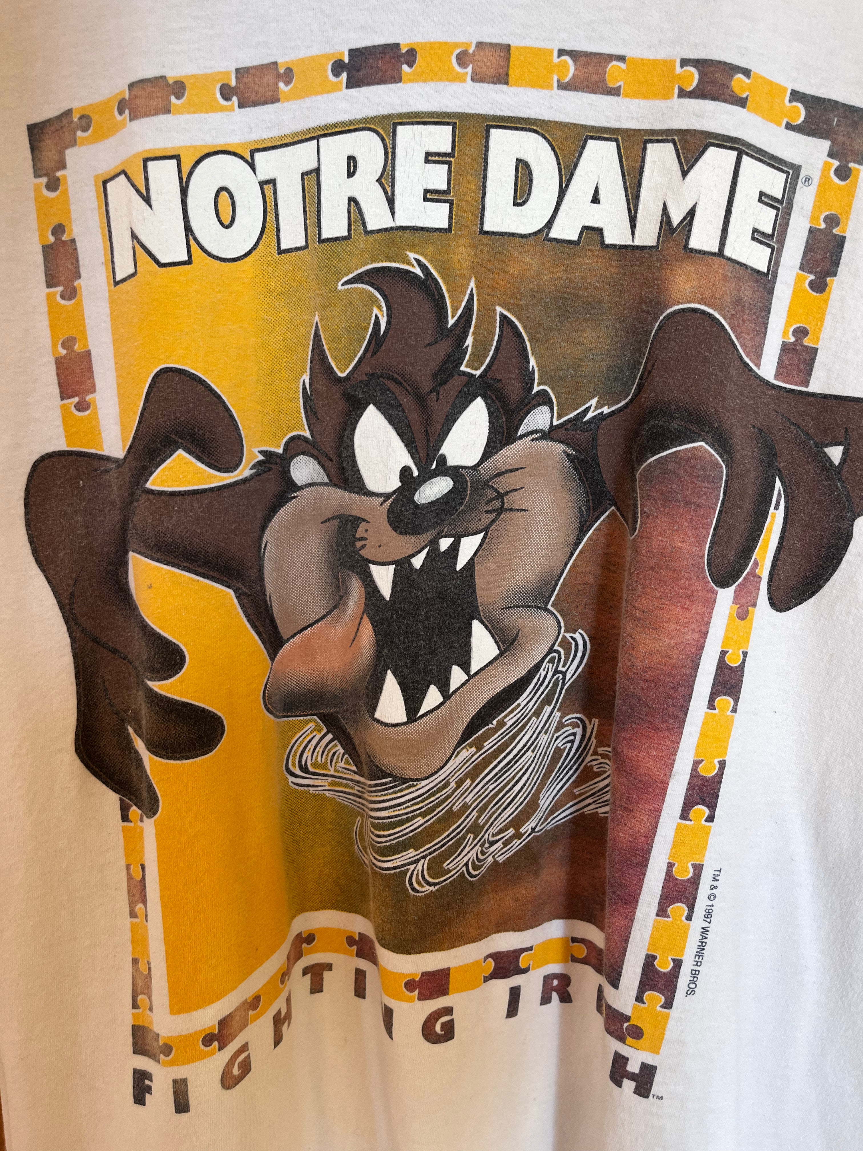 1997 Notre Dame Taz T-Shirt