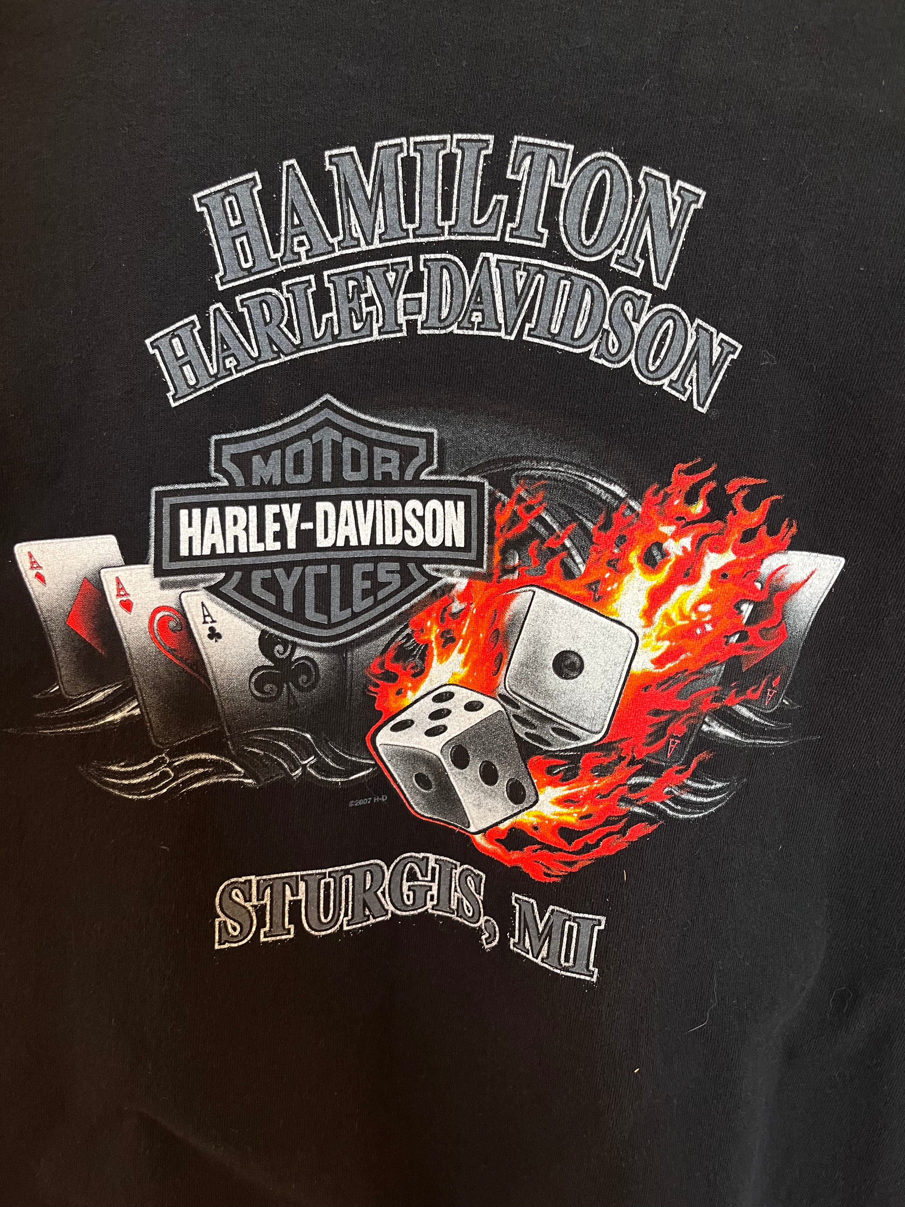 Vintage Bat Wing Harley Davidson T-Shirt