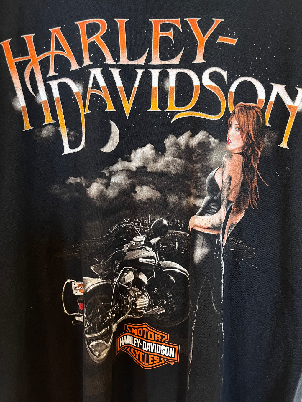 Vintage Moon Rider Harley Davidson T-Shirt